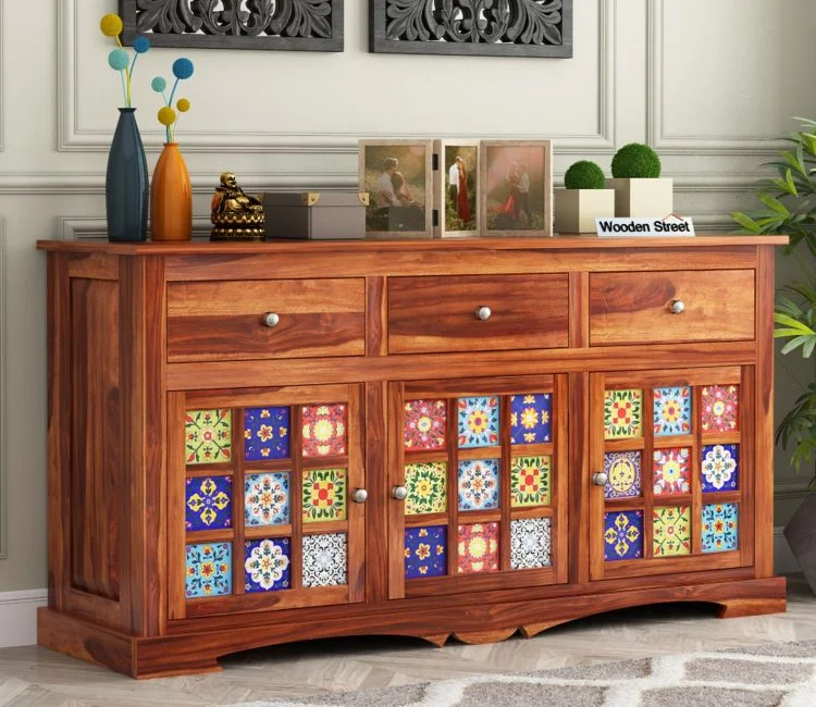 wooden sideboard